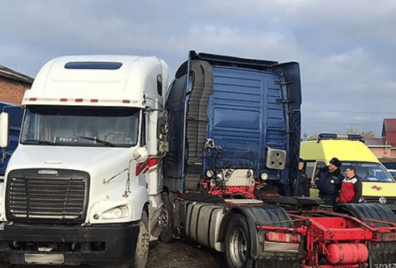 В Белореченском районе Кубани водитель грузовика умер за рулём