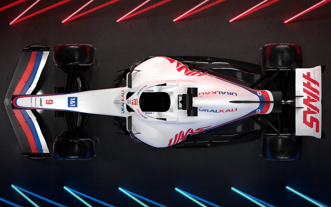 Формула 1. Команда Haas показала раскраску нового болида VF-22